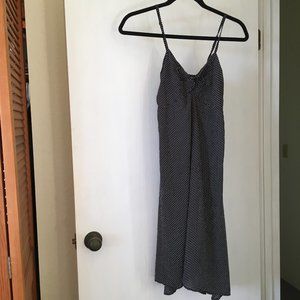 Muse by Rimo black/ small white polkadot rayon dress. Size XS.